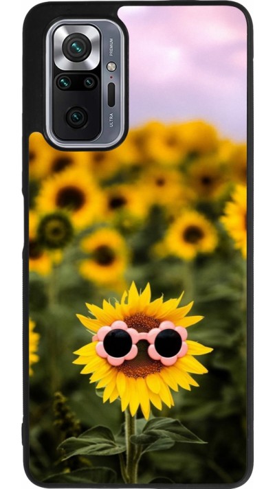 Coque Xiaomi Redmi Note 10 Pro Max - Silicone rigide noir Sunflower with glasses Spring 2026
