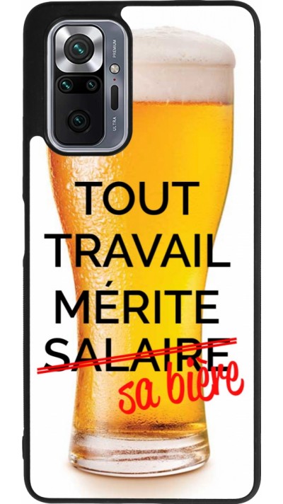 Xiaomi Redmi Note 10 Pro Max Case Hülle - Silikon schwarz Tout travail mérite sa bière