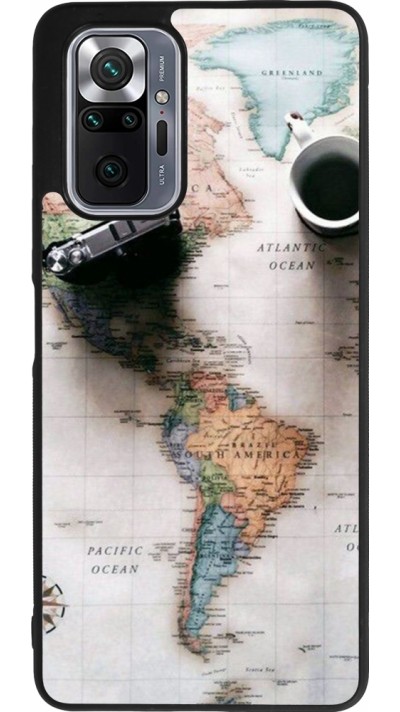 Xiaomi Redmi Note 10 Pro Max Case Hülle - Silikon schwarz Travel 01