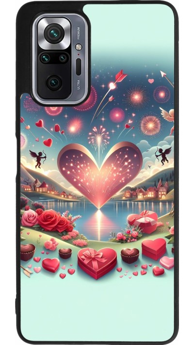 Xiaomi Redmi Note 10 Pro Max Case Hülle - Silikon schwarz Valentin 2025 Schick