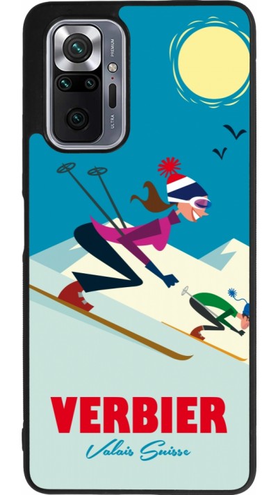 Xiaomi Redmi Note 10 Pro Max Case Hülle - Silikon schwarz Verbier Ski Downhill