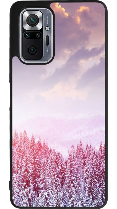Coque Xiaomi Redmi Note 10 Pro Max - Silicone rigide noir Winter 22 Pink Forest