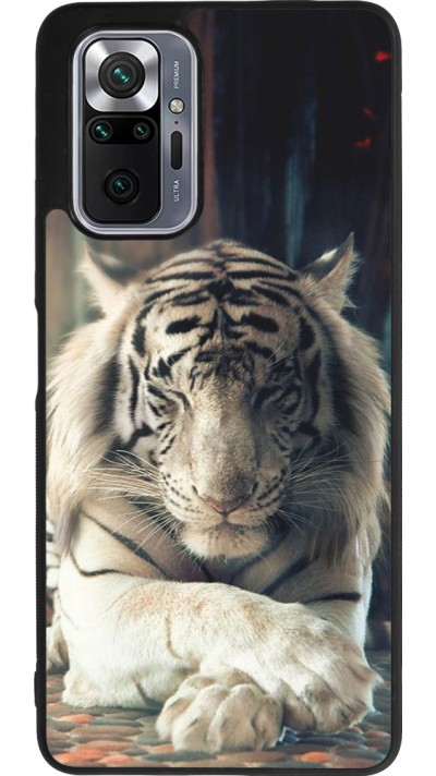 Coque Xiaomi Redmi Note 10 Pro Max - Silicone rigide noir Zen Tiger