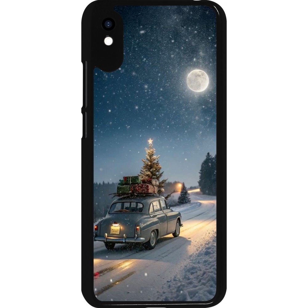Xiaomi Redmi 9A Case Hülle - Christmas 25 Car with Tree Xmas