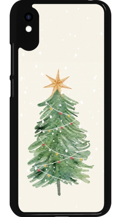 Xiaomi Redmi 9A Case Hülle - Christmas 25 Sketch Tree