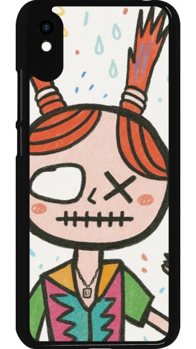 Xiaomi Redmi 9A Case Hülle - Little Girl Sketch