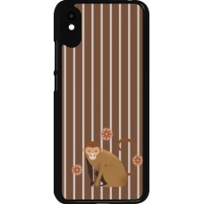 Xiaomi Redmi 9A Case Hülle - Monkey with stripes
