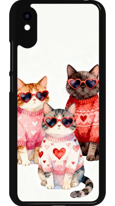 Xiaomi Redmi 9A Case Hülle - Saint Valentines Day 26 Cat Love