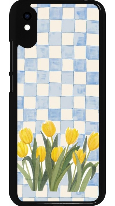 Xiaomi Redmi 9A Case Hülle - Blue vichy tulips 2026
