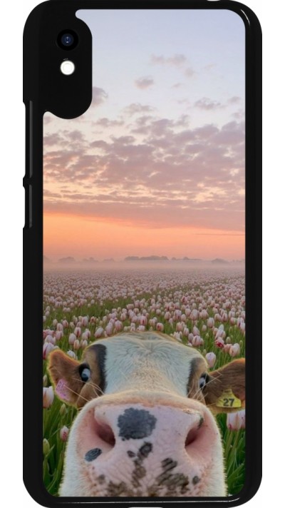 Xiaomi Redmi 9A Case Hülle - Cow with tulips 2026