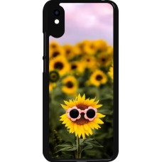 Xiaomi Redmi 9A Case Hülle - Sunflower with glasses Spring 2026