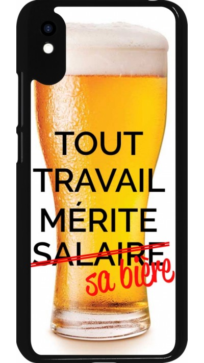 Xiaomi Redmi 9A Case Hülle - Tout travail mérite sa bière