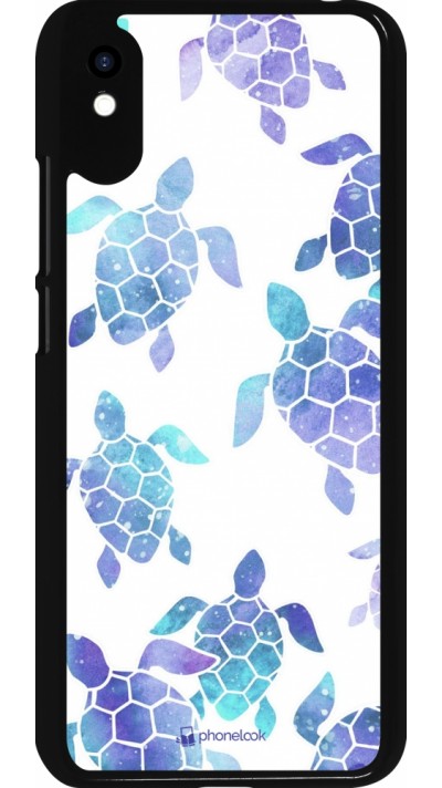 Xiaomi Redmi 9A Case Hülle - Turtles pattern watercolor