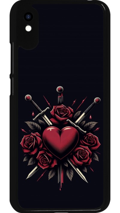 Xiaomi Redmi 9A Case Hülle - Valentine 2024 gothic love