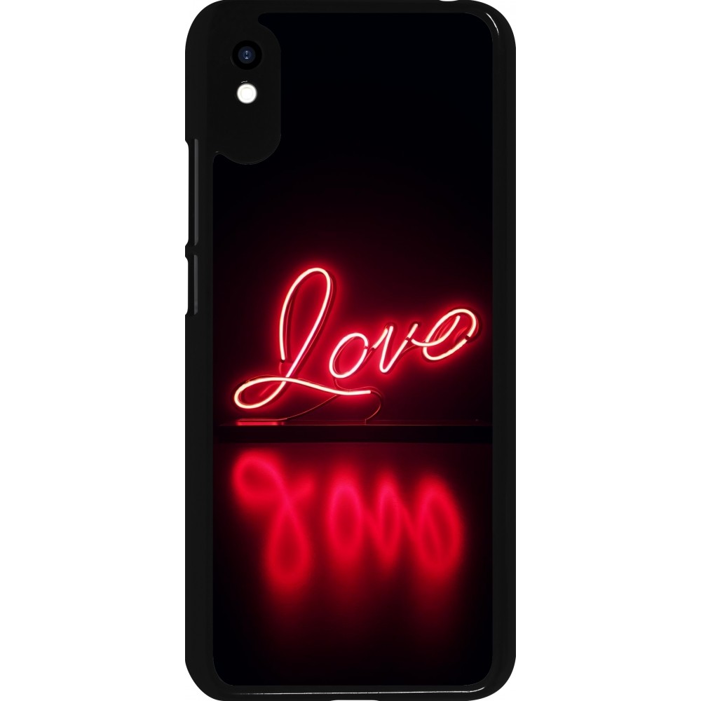 Xiaomi Redmi 9A Case Hülle - Valentine 2025 Neon Liebe