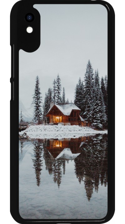 Xiaomi Redmi 9A Case Hülle - Winter 25 Winter house forest afternoon