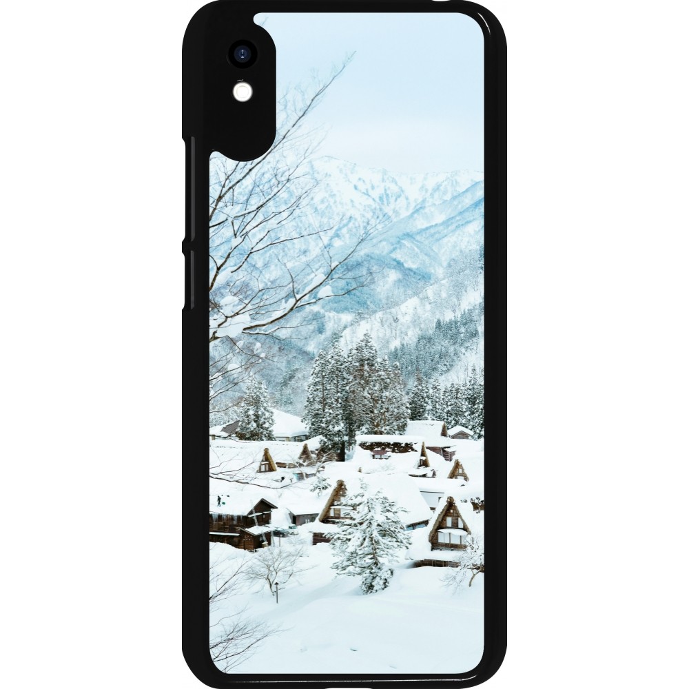 Xiaomi Redmi 9A Case Hülle - Winter 25 Winter snowy landscape
