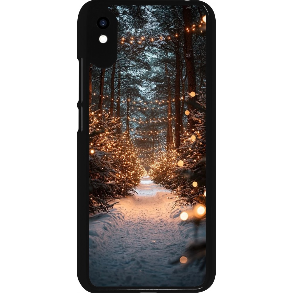 Xiaomi Redmi 9A Case Hülle - Winter 25 Winter snowy road
