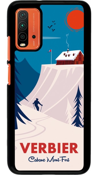 Xiaomi Redmi 9T Case Hülle - Verbier Cabane Mont-Fort