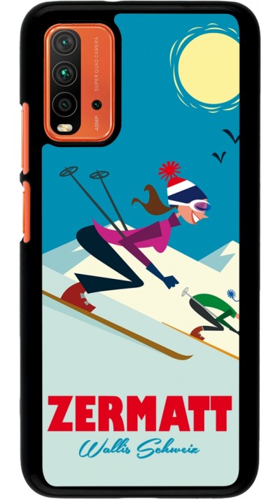 Xiaomi Redmi 9T Case Hülle - Zermatt Ski Downhill