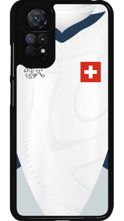 Xiaomi Redmi Note 11 / 11S Case Hülle - Schweiz Away personalisierbares Fussballtrikot