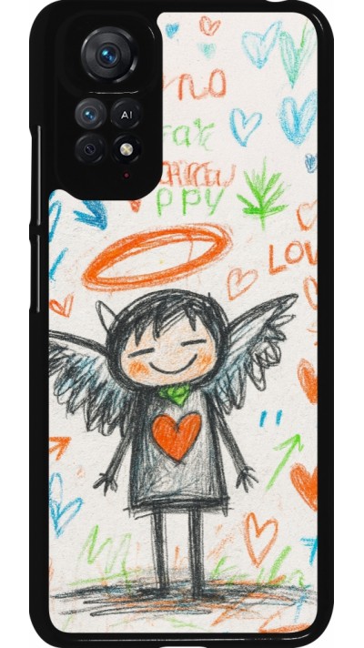 Xiaomi Redmi Note 11 / 11S Case Hülle - Little Angel Sketch Love