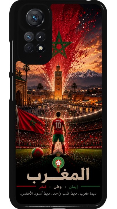 Coque Xiaomi Redmi Note 11 / 11S - Football Maroc splash 2026