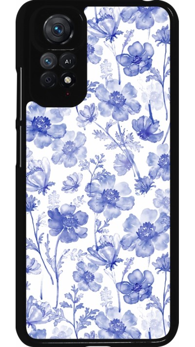 Xiaomi Redmi Note 11 / 11S Case Hülle - Spring 23 watercolor blue flowers