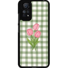Xiaomi Redmi Note 11 / 11S Case Hülle - Green vichy tulips Spring 2026