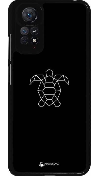 Xiaomi Redmi Note 11 / 11S Case Hülle - Turtles lines on black
