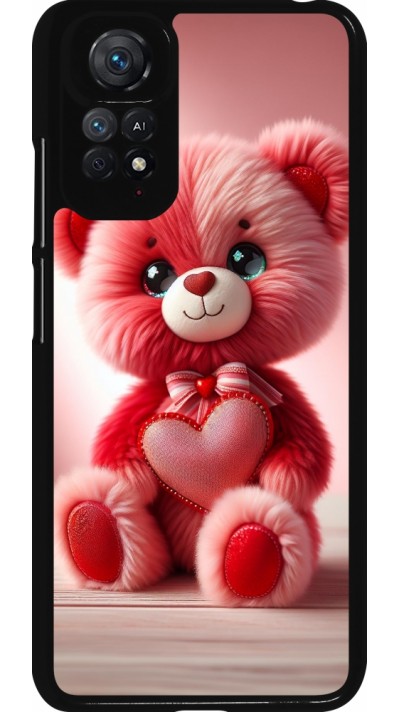 Xiaomi Redmi Note 11 / 11S Case Hülle - Valentin 2024 Rosaroter Teddybär