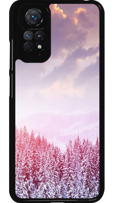 Xiaomi Redmi Note 11 / 11S Case Hülle - Winter 22 Pink Forest