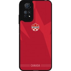Coque Xiaomi Redmi Note 11 / 11S - Silicone rigide noir Maillot de football Canada 2026 personnalisable