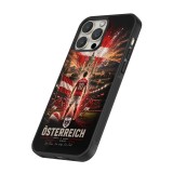Coque iPhone 12 Pro Max - Silicone rigide noir Football Autriche splash 2026