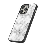 Coque iPhone 13 Pro Max - Silicone rigide noir Marble 01