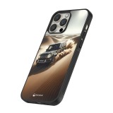 Coque iPhone 13 Pro Max - Silicone rigide noir Mercedes G Drift Desert