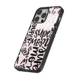 Coque iPhone 13 Pro Max - Silicone rigide noir Mom 2024 Super mom