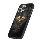 Coque iPhone 13 Pro Max - Silicone rigide noir Skull 02
