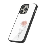 Coque iPhone 13 Pro Max - Silicone rigide noir Spring 23 minimalist flower