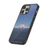 Coque iPhone 13 Pro Max - Silicone rigide noir Spring 23 pink bus
