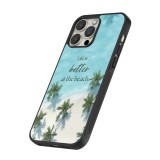 iPhone 13 Pro Max Case Hülle - Silikon schwarz Summer 2025 Life is better at the beach