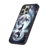 Coque iPhone 13 Pro Max - Silicone rigide noir Valentine 2024 Love under the moon