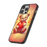 iPhone 13 Pro Max Case Hülle - Silikon schwarz Valentin 2024 Teddy Liebe