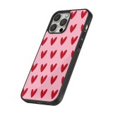 iPhone 13 Pro Case Hülle - Silikon schwarz Saint Valentines Day 26 Pattern heart