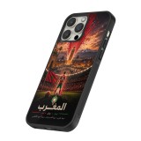 iPhone 13 Pro Case Hülle - Silikon schwarz Fussball Marokko splash 2026