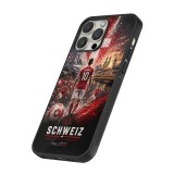iPhone 13 Pro Case Hülle - Silikon schwarz Fussball Schweiz splash 2026