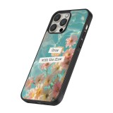 iPhone 14 Pro Max Case Hülle - Silikon schwarz Summer 2025 Grow with the flow
