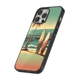 iPhone 14 Pro Max Case Hülle - Silikon schwarz Surf Paradise