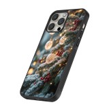 iPhone 15 Pro Max Case Hülle - Silikon schwarz Christmas 25 Xmas Decorated Tree