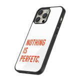 iPhone 15 Pro Case Hülle - Silikon schwarz Nothing is Perfetc